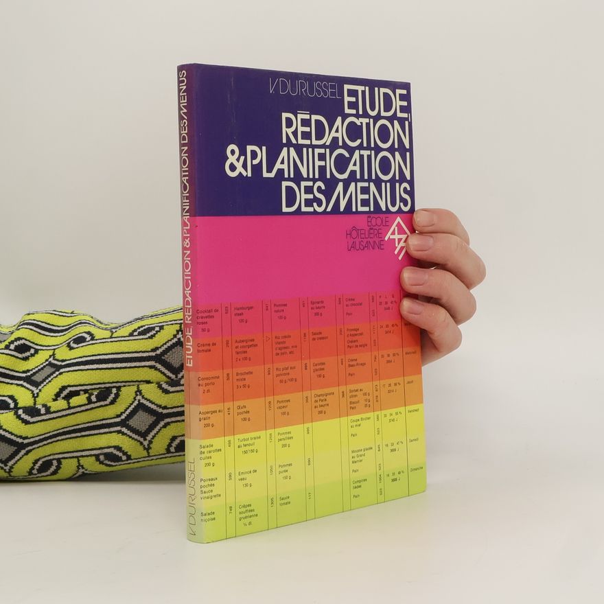 Vladimir Durussel Etude, rédaction et planification des menus