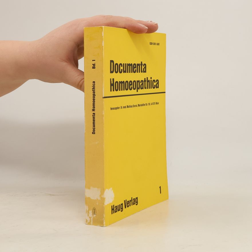 Mathias Dorcsi Documenta Homoepathica 1