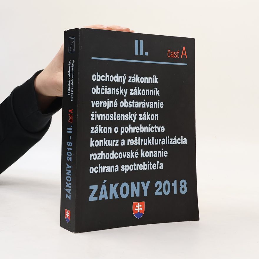 Kolektiv autorů Zákony II/2018 čásť A