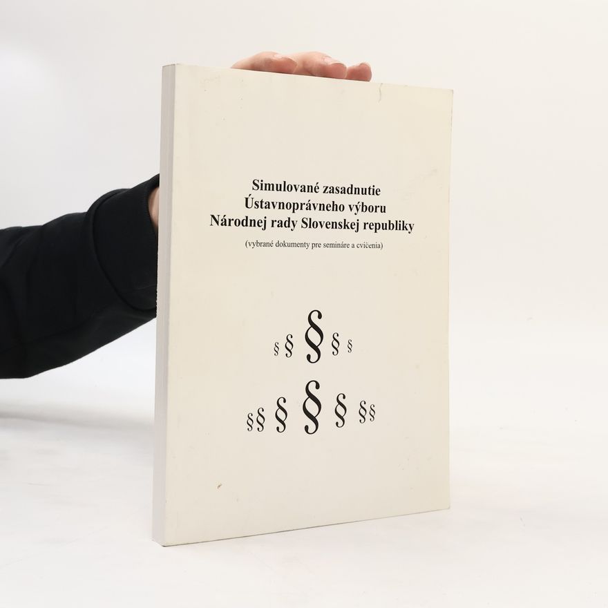 Milan Hodás Simulované zasadnutie Ústavnoprávneho výboru Národnej rady Slovenskej republiky