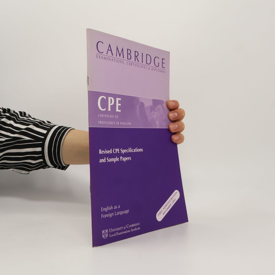 Autores varios Revised CPE Specifications and Sample Papers