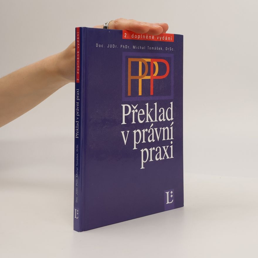 Michal Tomášek Překlad v právní praxi
