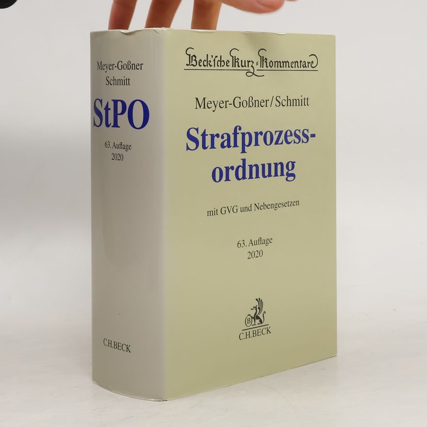 Bertram Schmitt Strafprozessordnung