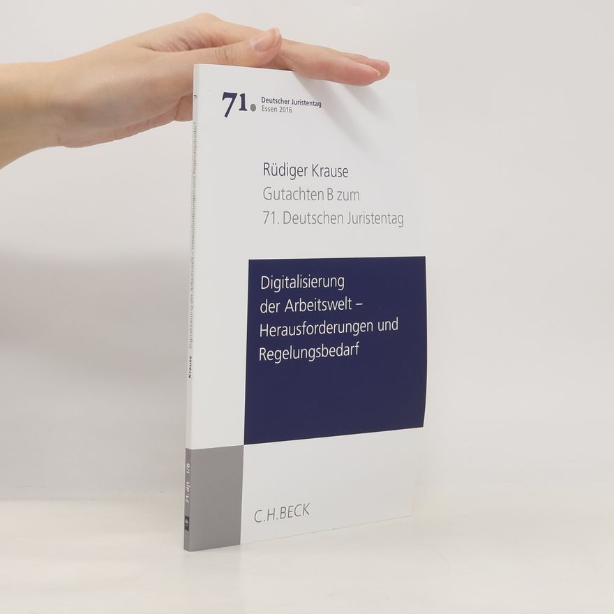 Rüdiger Krause Digitalisierung der Arbeitswelt