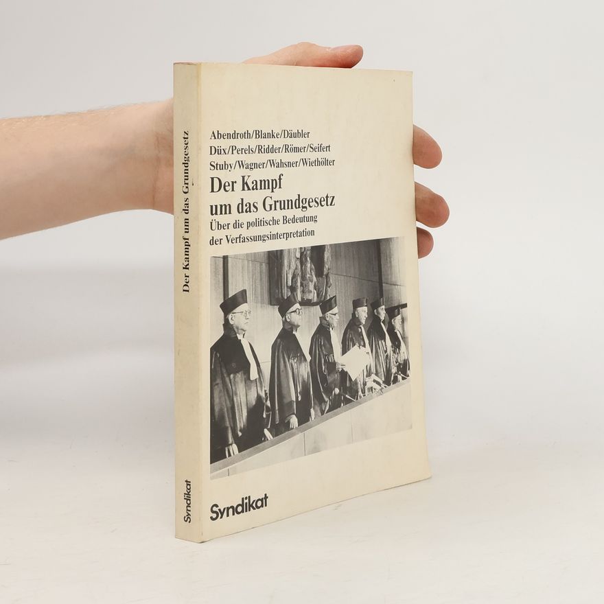 Peter Römer Der Kampf um das Grundgesetz