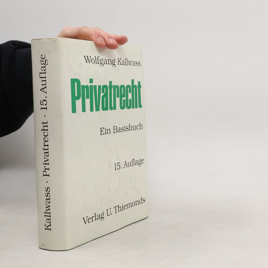Wolfgang Kallwass Privatrecht