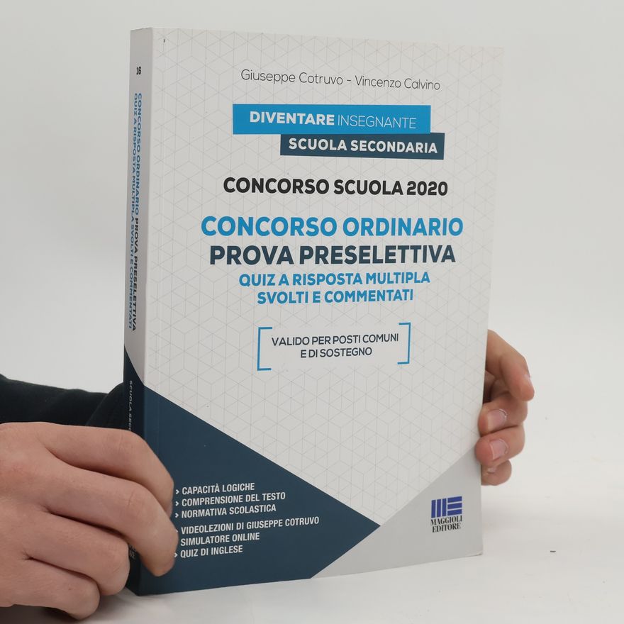 Vincenzo Calvino Diventare insegnante: Concorso Ordinario Prova Preselettiva