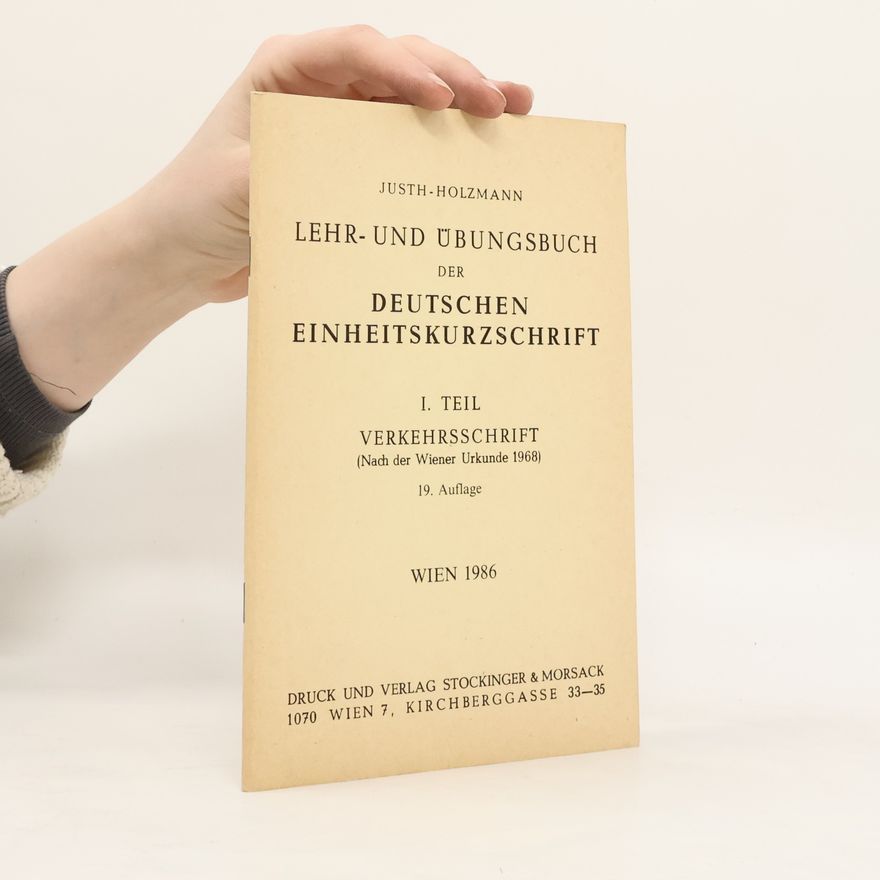 Autorenkollektiv Lehr- und Übungsbuch der deutschen Einheitskurzschrift 1