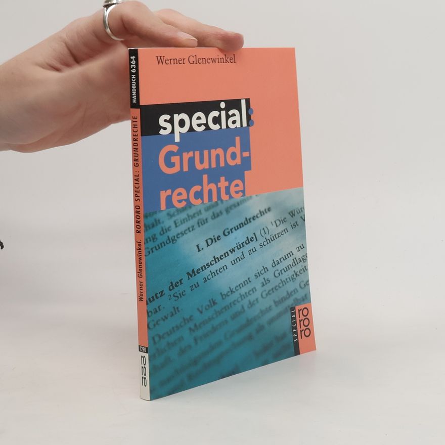 Werner Glenewinkel Rororo Special: Grundrechte