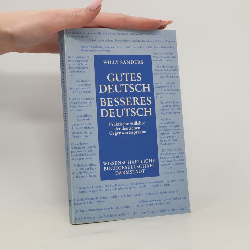 Willy Sanders Gutes Deutsch - besseres Deutsch
