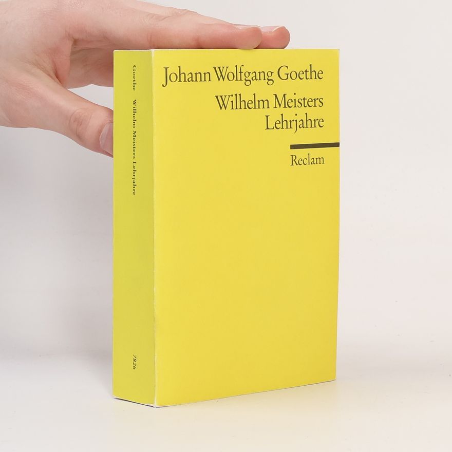 Johann Wolfgang von Goethe Wilhelm Meisters Lehrjahre