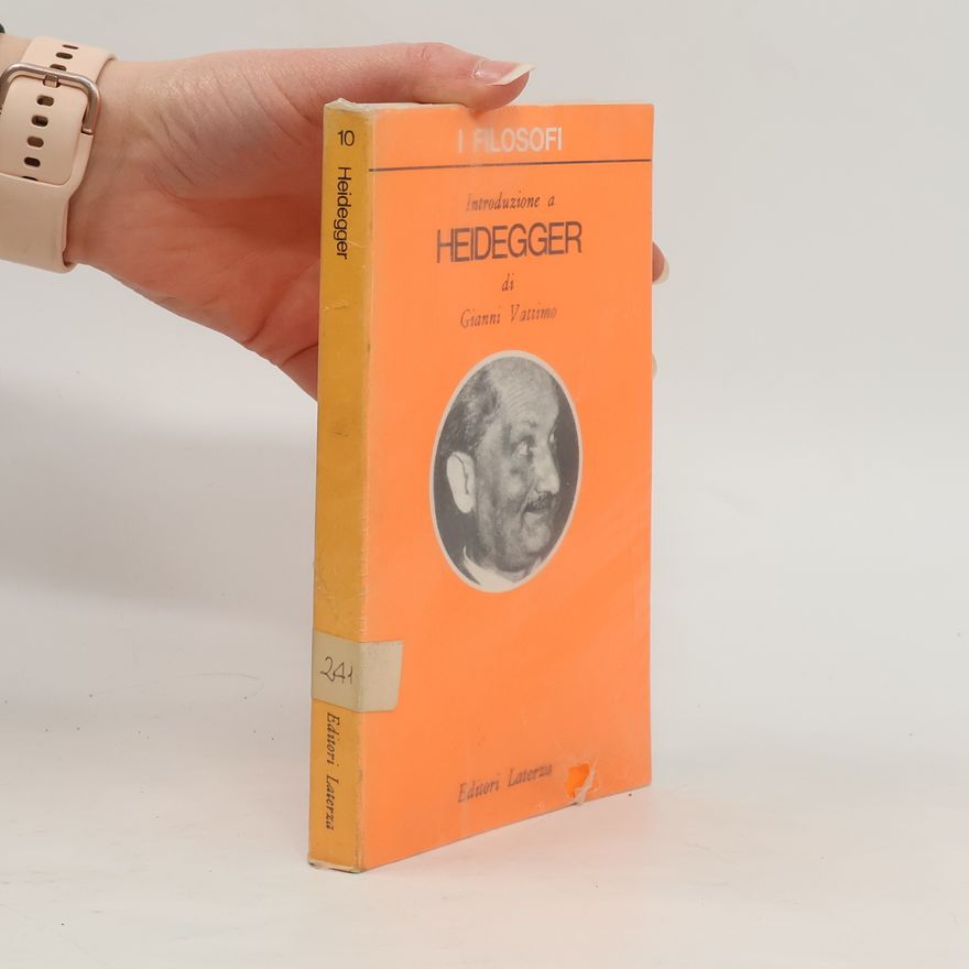 Gianni Vattimo Introduzione a Heidegger