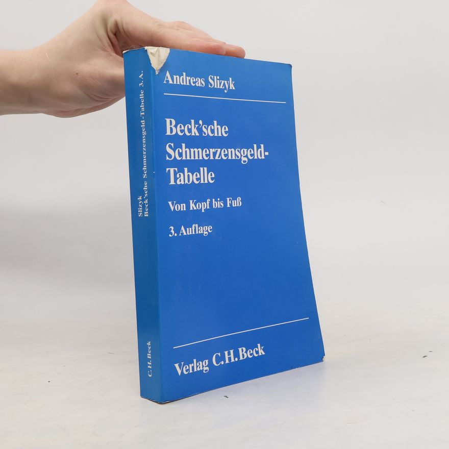 Andreas Slizyk Beck'sche Schmerzensgeld-Tabelle
