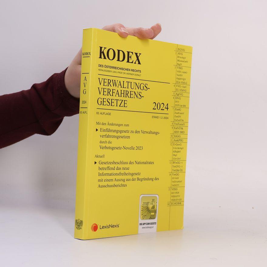 Werner Doralt KODEX Verwaltungsverfahrensgesetze (AVG) 2024 - inkl. App