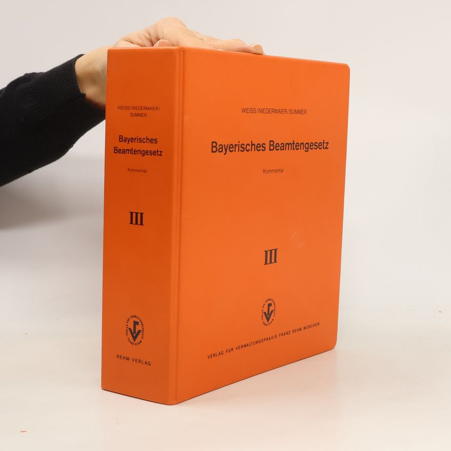 Autorenkollektiv Bayerisches Beamtengesetz III.