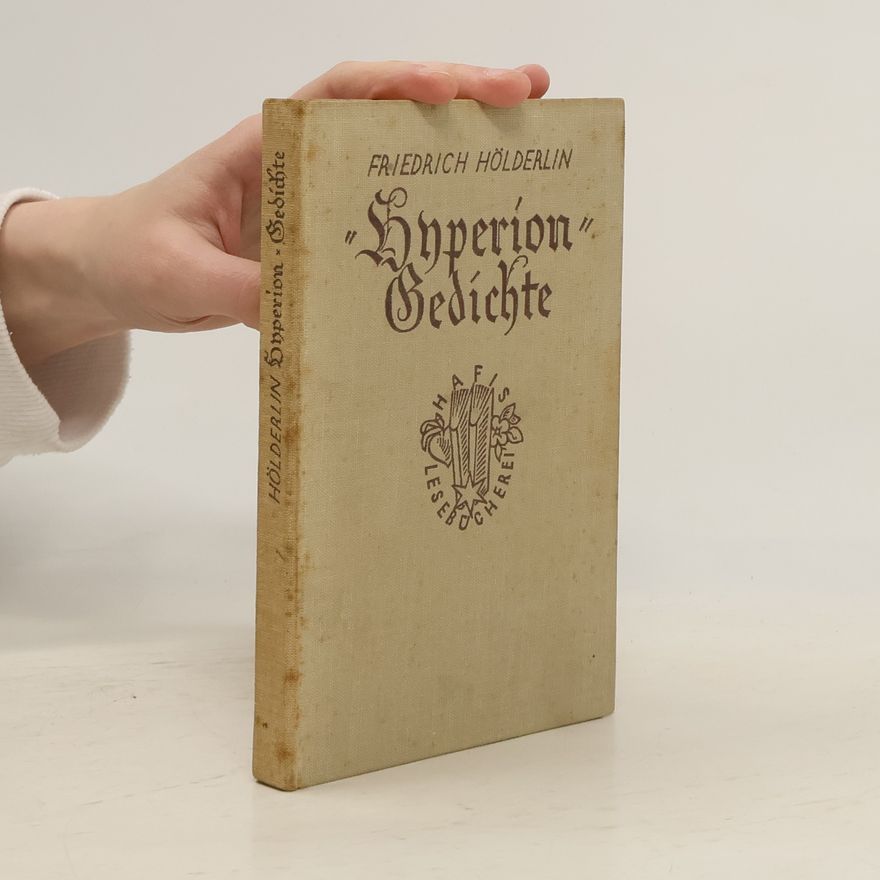 Friedrich Hölderlin Hyperion oder der Eremit in Griechenland