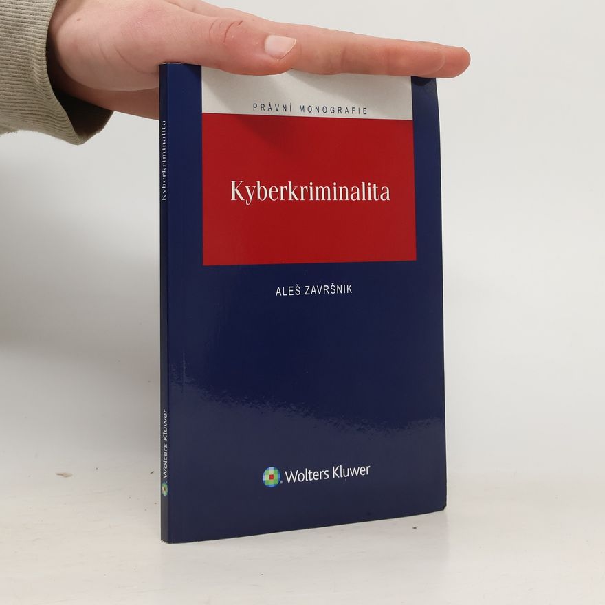 Aleš Završnik Kyberkriminalita
