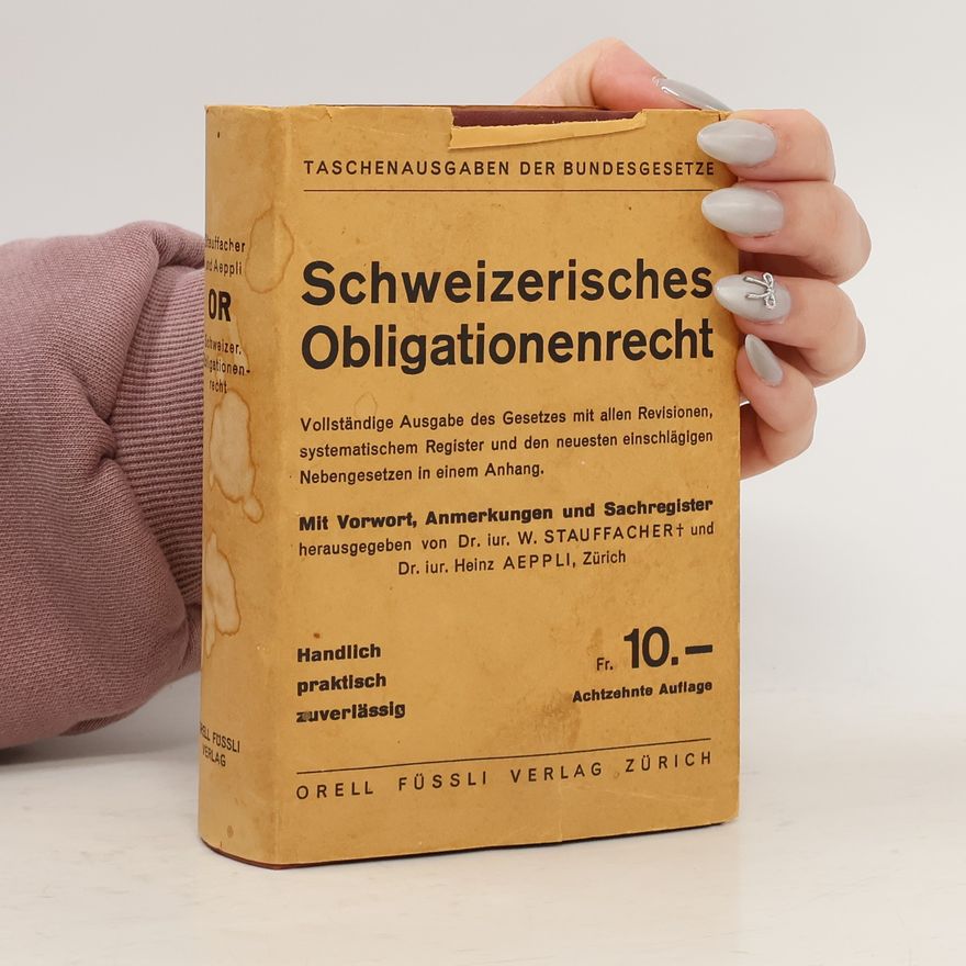 W. Stauffacher Schweizerisches Obligationenrecht