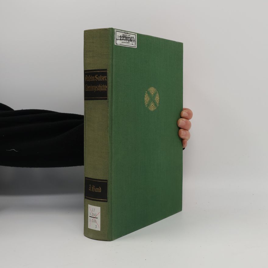 Anselm Salzer Illustrierte Geschichte der deutschen Literatur III.