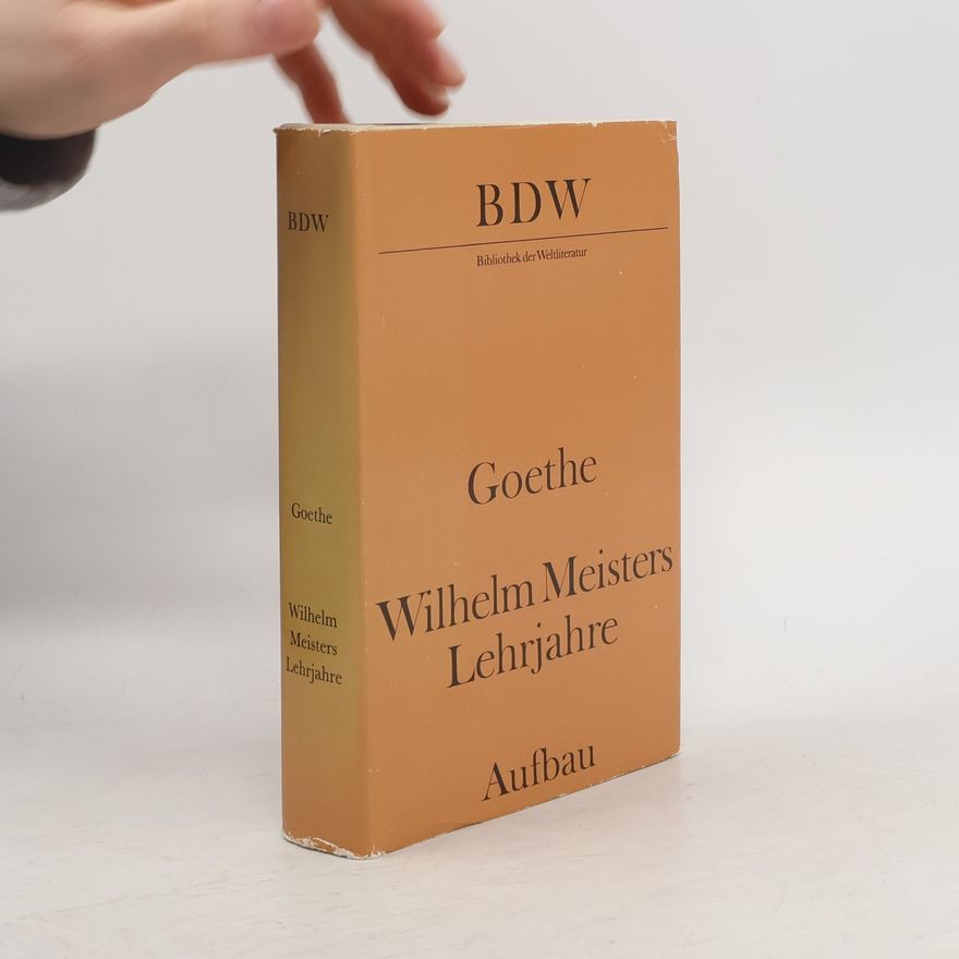 Johann Wolfgang von Goethe Wilhelm Meisters Lehrjahre
