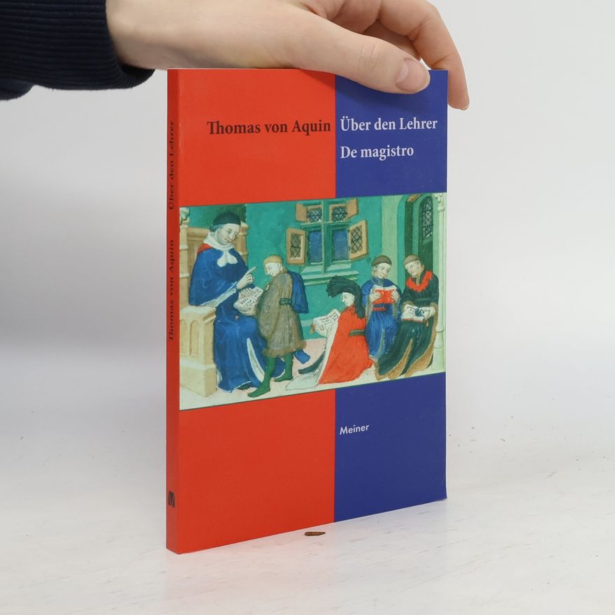 Gabriel Jüssen Philosophische Bibliothek: Über den Lehrer, De magistro