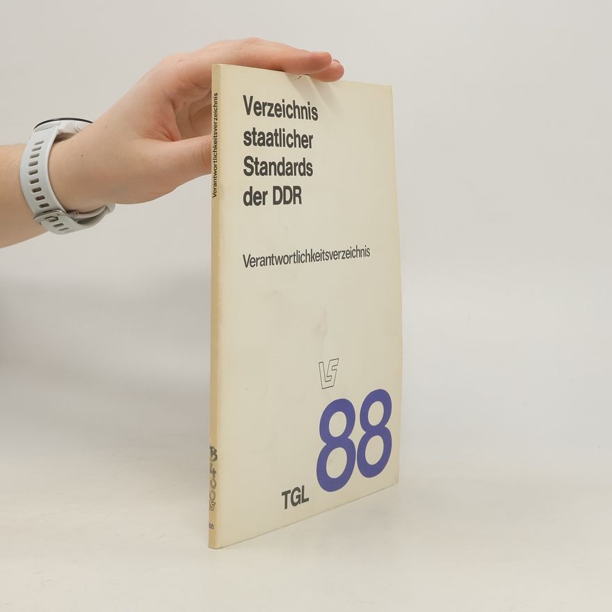 Various authors Verzeichnis staatlicher Standards der DDR