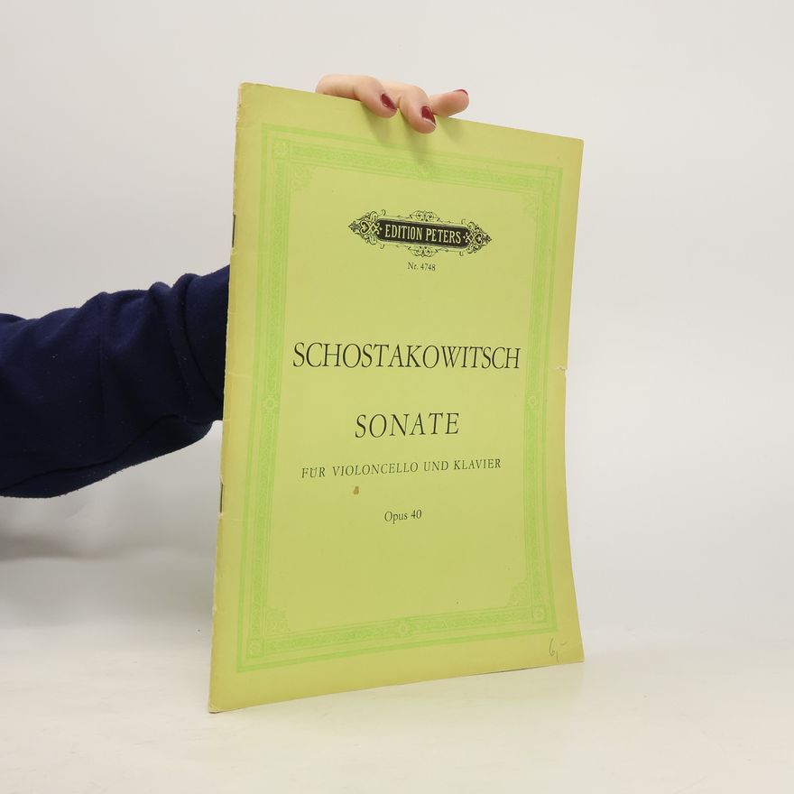Dmitri Shostakovich Schostakowitsch Sonate für Violoncello und Klavier