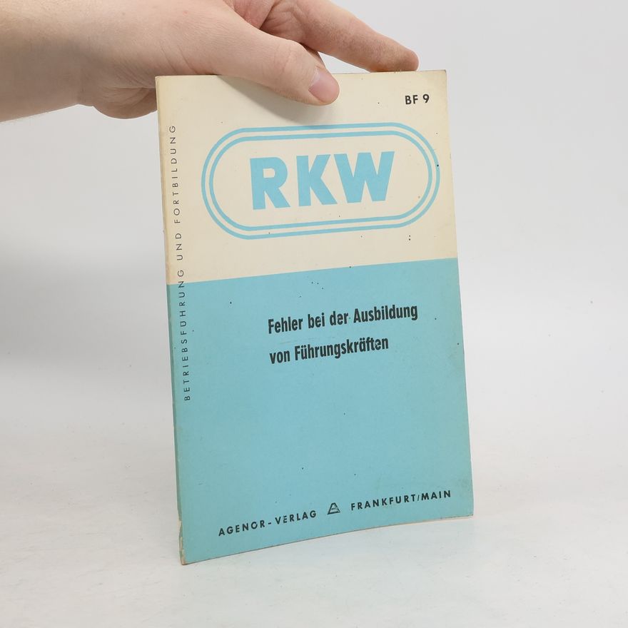 Autorenkollektiv RKW. Fehler bei der Ausbildung von Führungskräften