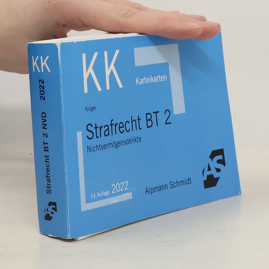 Rolf Krüger Karteikarten Strafrecht BT 2