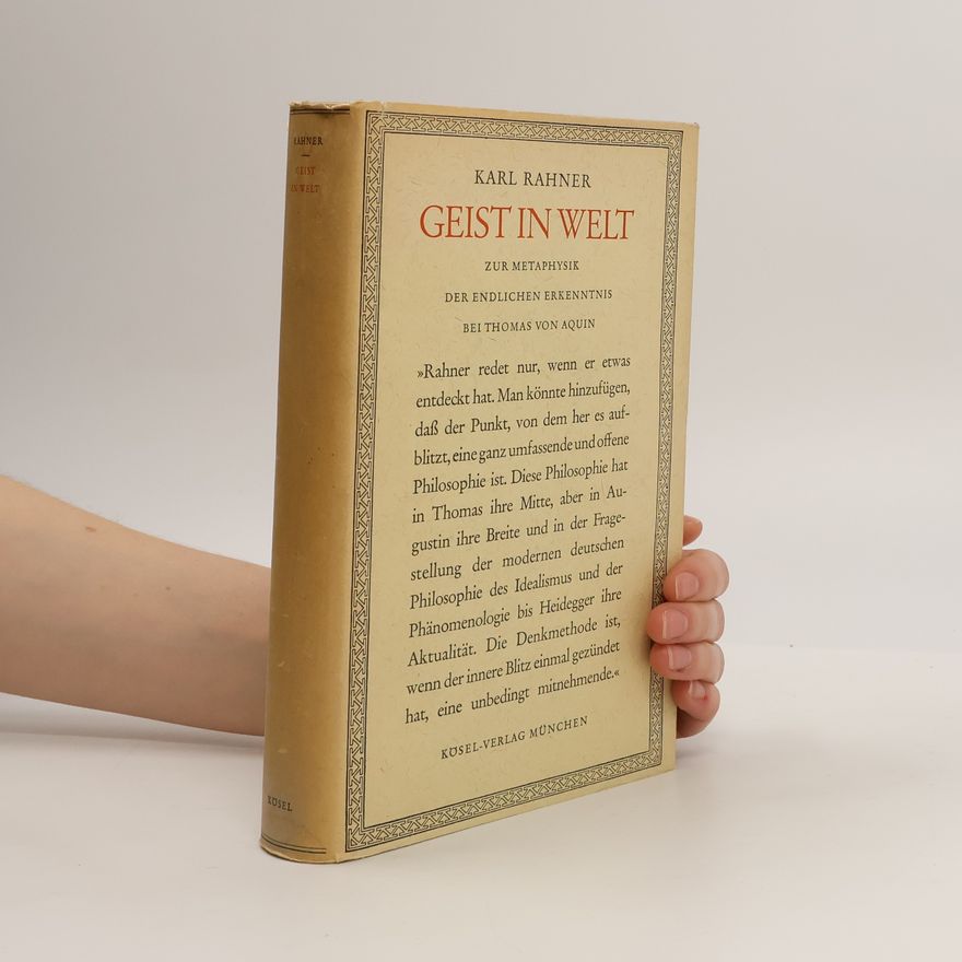 Karl Rahner Geist in Welt