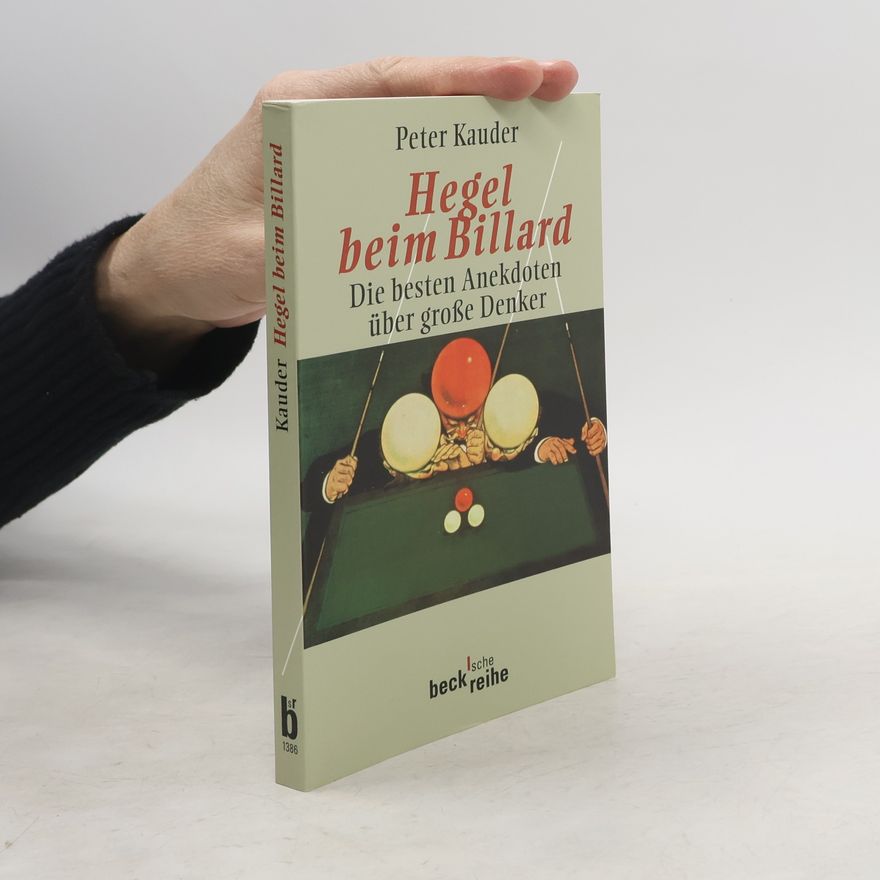 Peter Kauder Hegel beim Billard