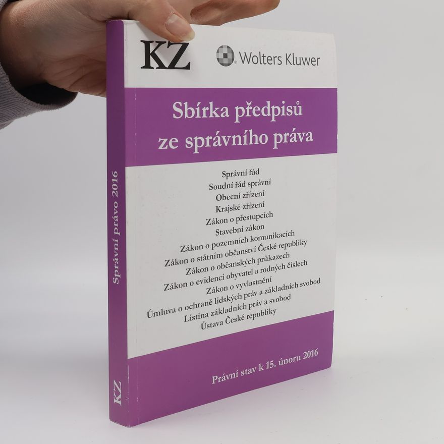 Collectif d'auteurs Sbírka předpisů ze správního práva