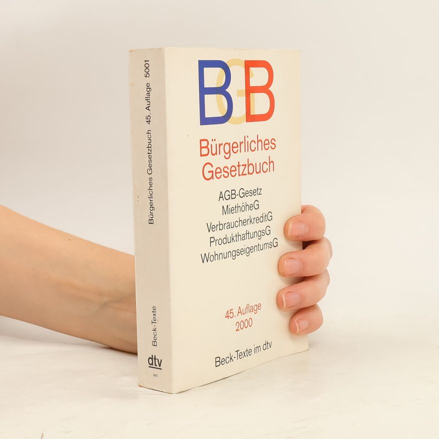 Collectif d'auteurs Bürgerliches Gesetzbuch