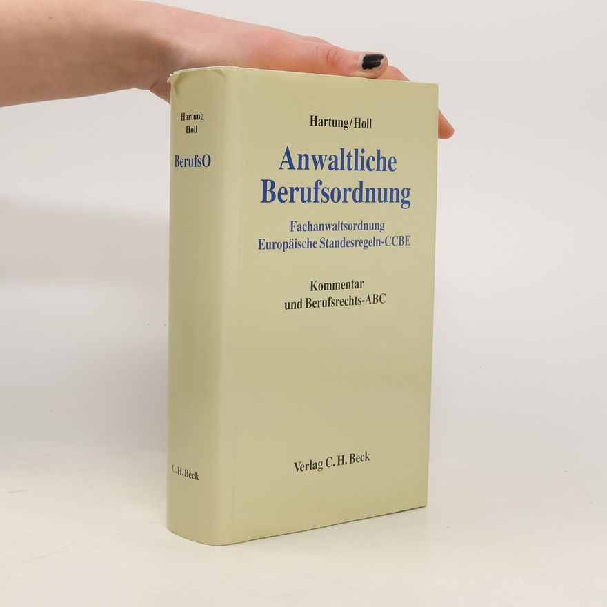 Thomas Höll Anwaltliche Berufsordnung