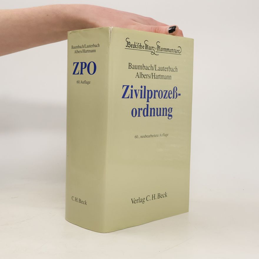 Jan Albers Beck'sche Kurzkommentare - 1: Zivilprozeßordnung
