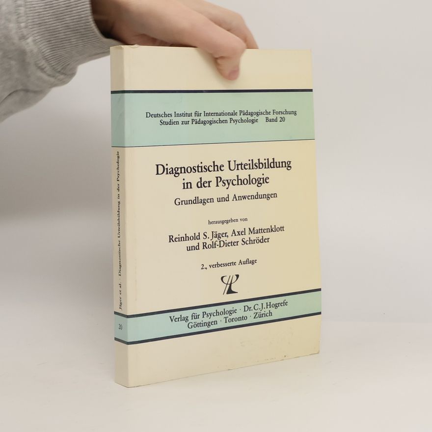 Various authors Diagnostische Urteilsbildung in der Psychologie