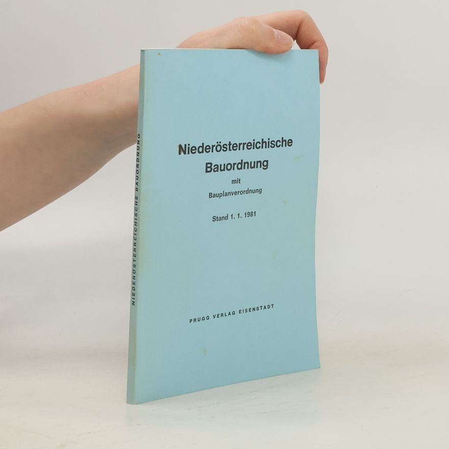 Autorenkollektiv Niederösterreichische Bauordnung