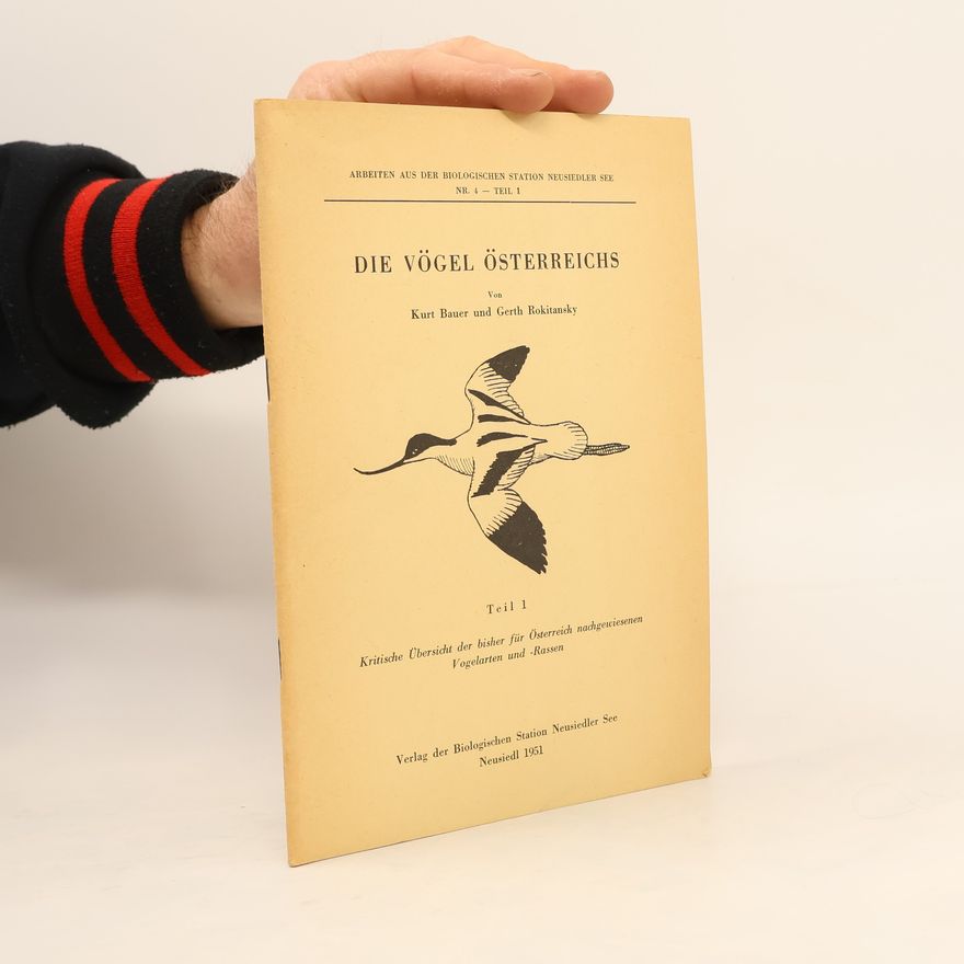 Kurt Bauer Die vögel Österreichs 1