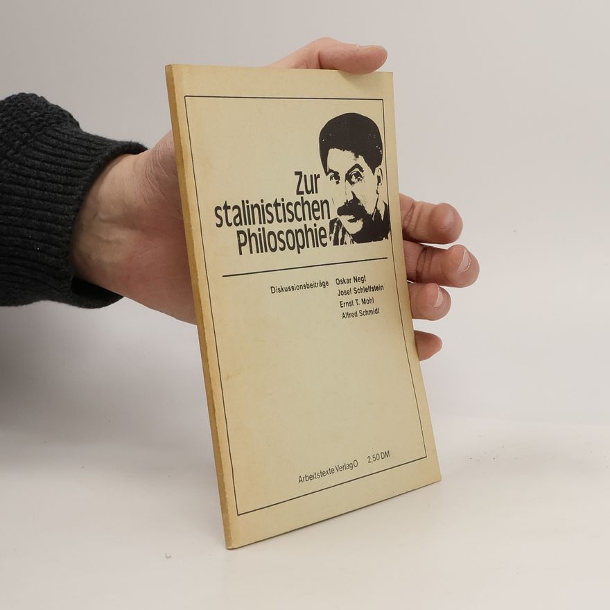 Ernst T. Mohl Zur stalinistischen Philosophie