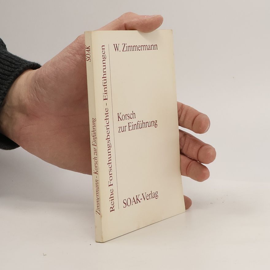 Wolfgang Zimmermann Korsch zur Einführung