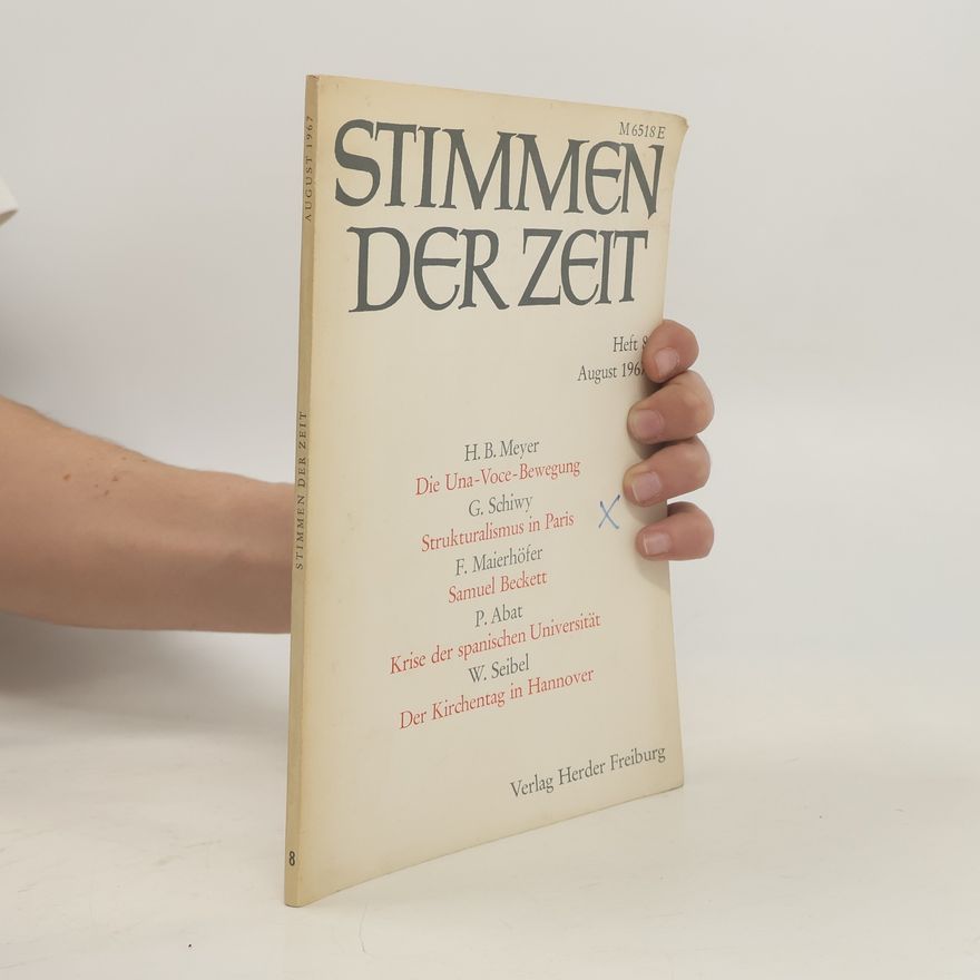 Autorenkollektiv Stimmen der Zeit 8/1967