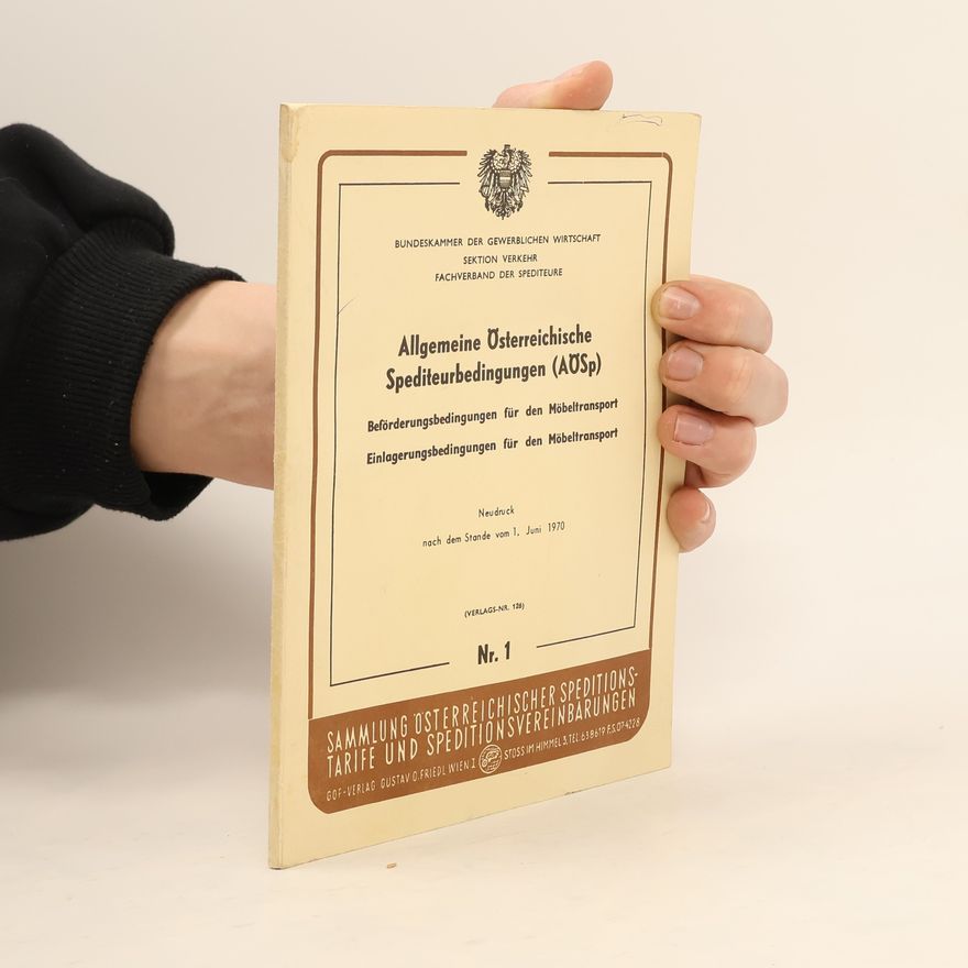 Collectif d'auteurs Allgemeine österreichische Spediteurbedingungen (AÖSp)