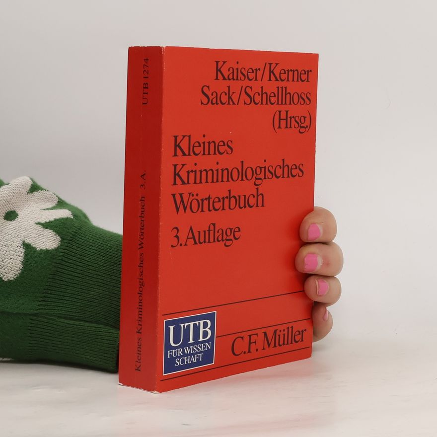 Jörg Schellhoss UTB: Kleines kriminologisches Wörterbuch