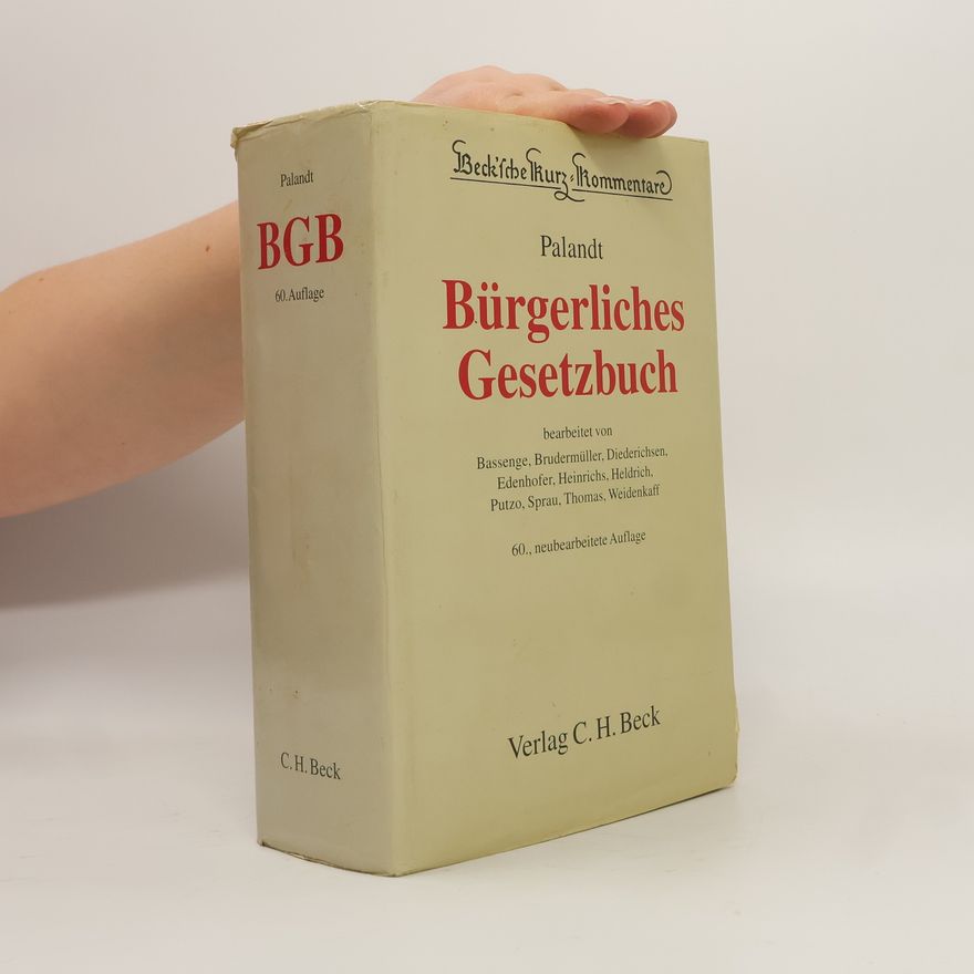 Sprau Beck'sche Kurzkommentare - 7: Bürgerliches Gesetzbuch - 60., neubearbeitete Auflage