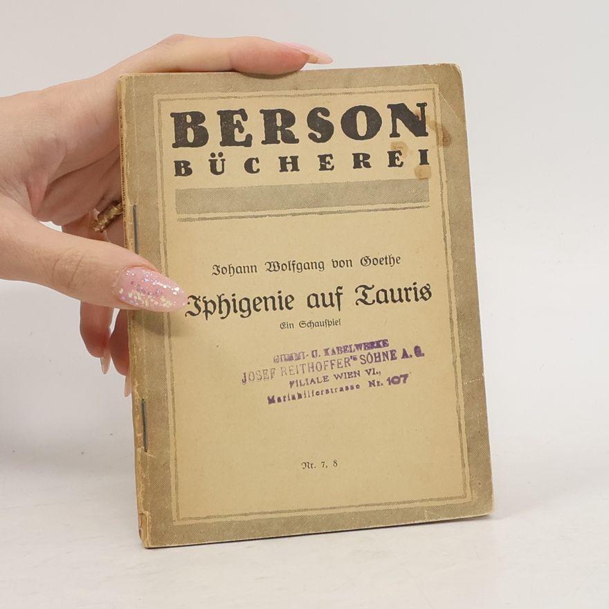 Johann Wolfgang von Goethe Iphigenie auf Tauris