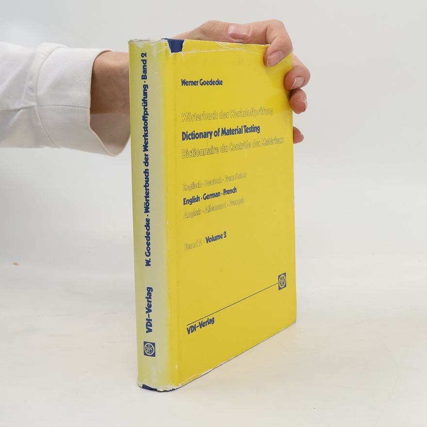 Werner Goedecke Dictionary of Materials Testing