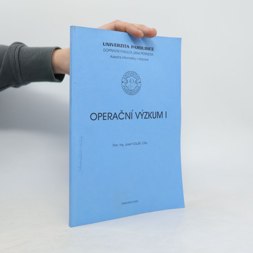 Josef Volek Operační výzkum I
