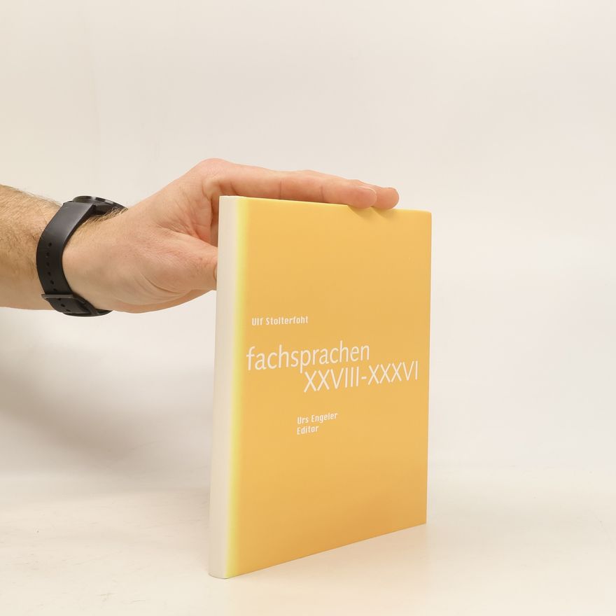 Urs Engeler Fachsprachen XXVIII-XXXVI