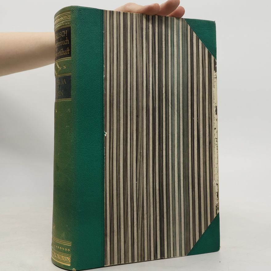 H. Nicklisch Handwörterbuch der Betriebswirtschaft. Erster Band