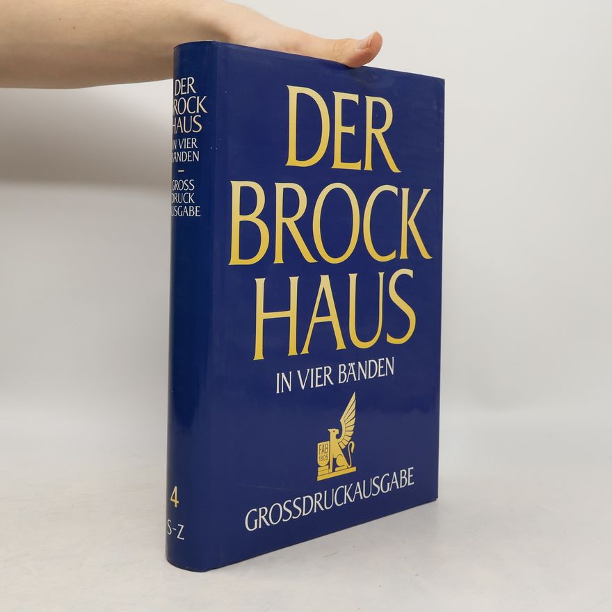 Autorenkollektiv Der Brockhaus, 4 Bde., Großdruckausgabe, Bd.4, S-Z